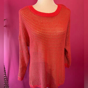 Orange and gold sweater